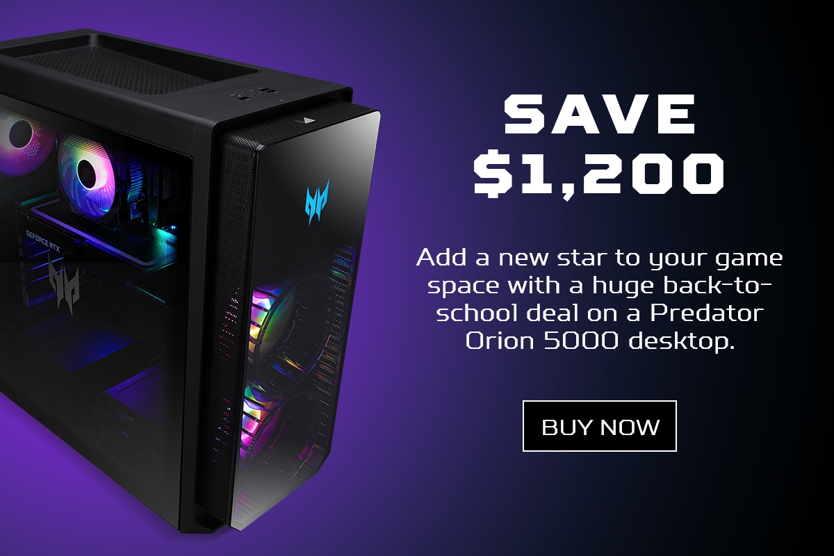 Save $1200 on a Predator Orion 5000 Desktop
