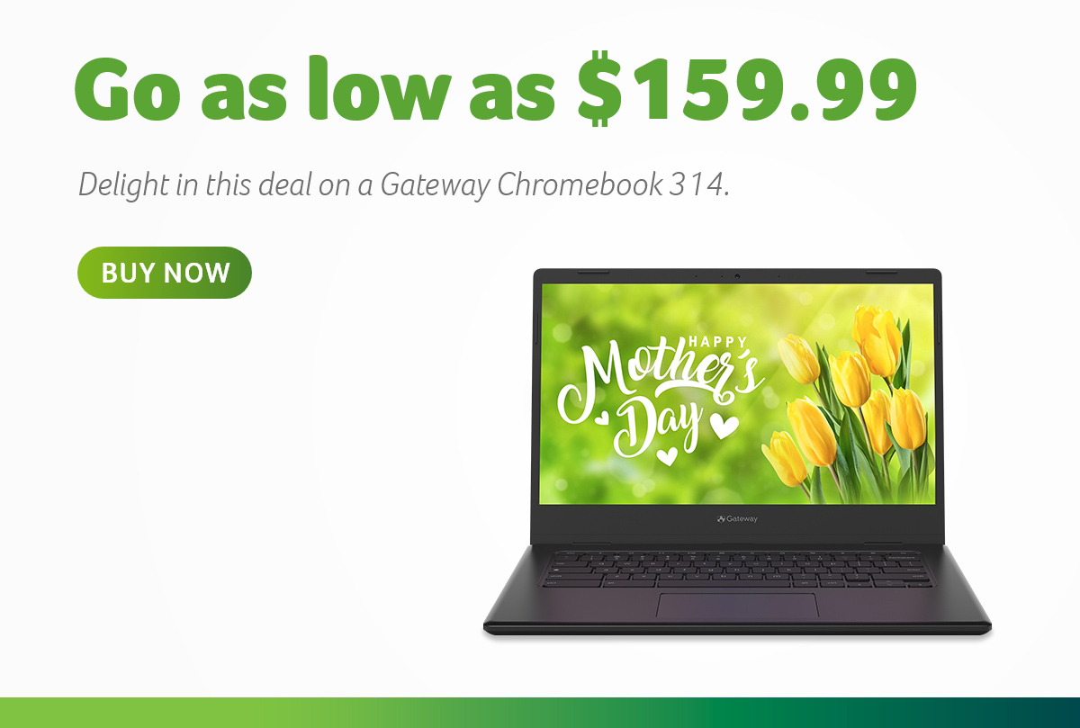 Get a Gateway Chromebook 314 for as low as 159.99