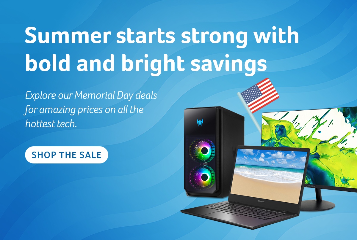 Explore our Memorial Day deals for amazing prices on all the hottest tech.