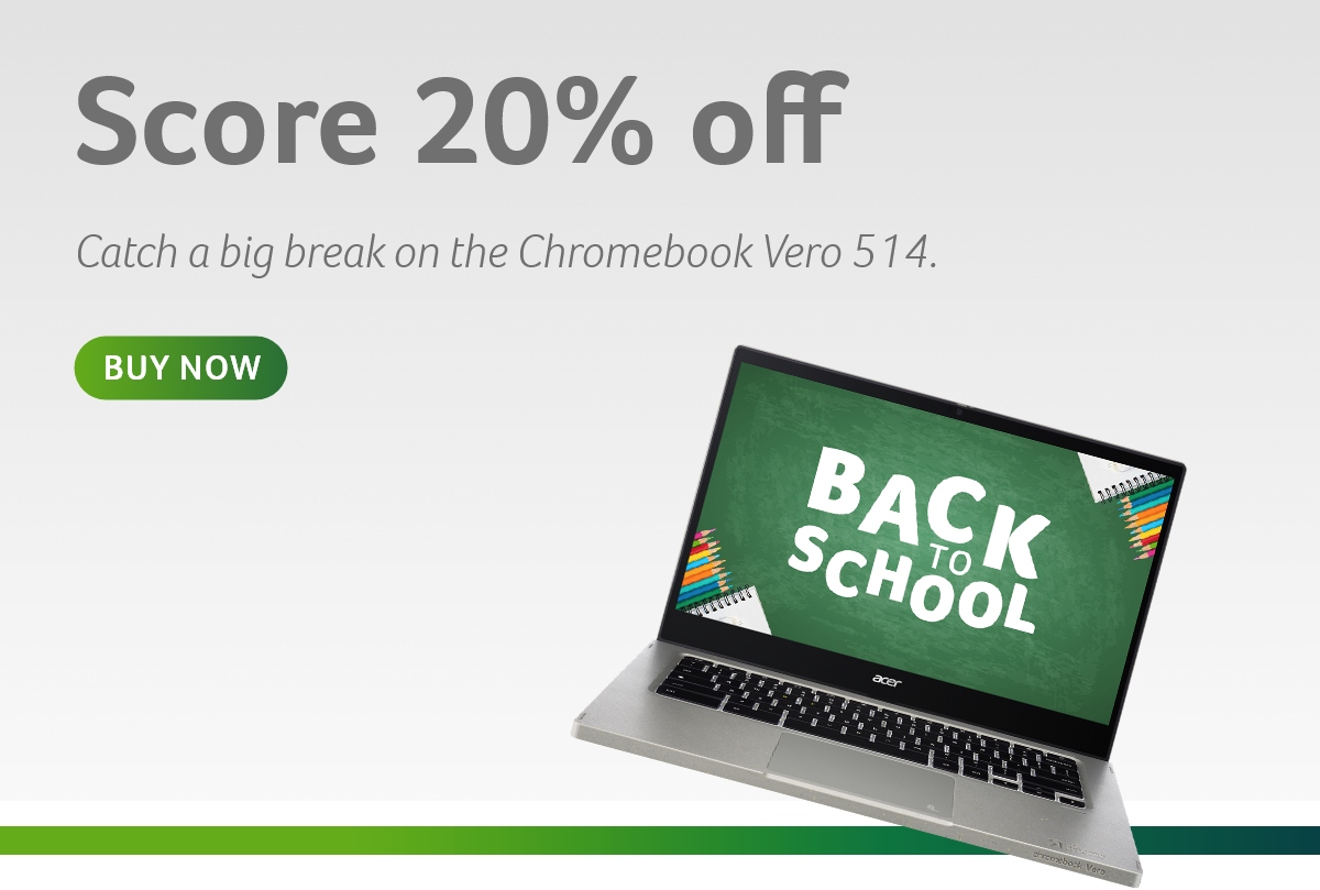 Get 20% off an Acer Chromebook Vero 514