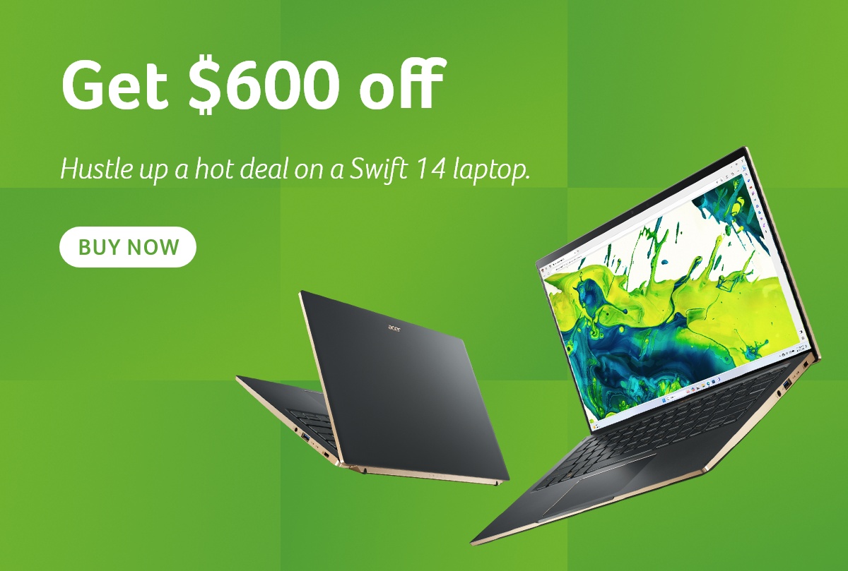 Get $600 off a Swift 14 Laptop
